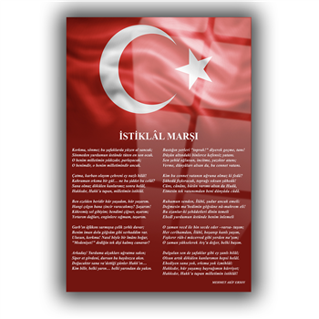 Dikey VatanTemalı Cam Tablo 186