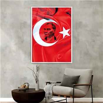 Aluminum-Framed National-Themed Tempered Glass Wall Art 102