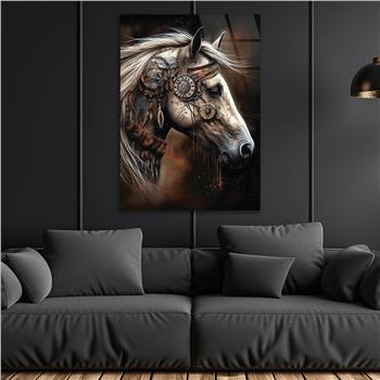 Dikey Sanat Temalı Cam Tablo 378