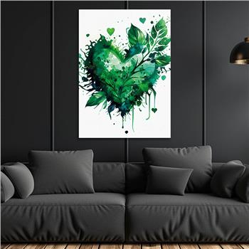 Dikey Doğa Temalı Cam Tablo120