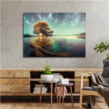 Horizontal Art-Themed Tempered Glass Wall Art 284