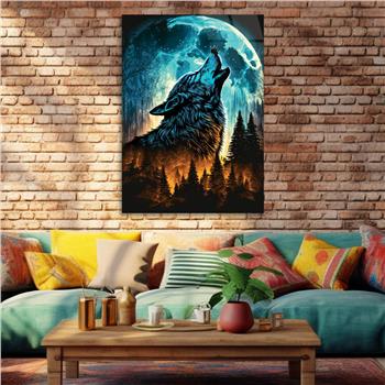 Vertical Tempered Glasss Wall Arts Natured-Themed196