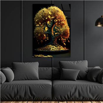 Vertical Tempered Glasss Wall Arts Natured-Themed150
