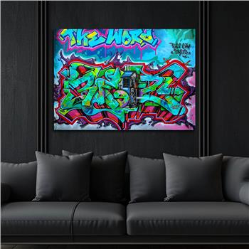 Horizontal Art-Themed Tempered Glass Wall Art 521