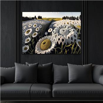 Horizontal Art-Themed Tempered Glass Wall Art 322
