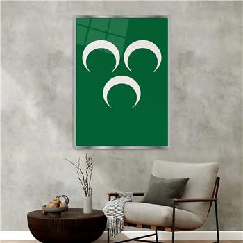 Aluminum-Framed National-Themed Tempered Glass Wall Art 028