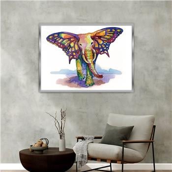 Aluminum-Framed Art-Themed Tempered Glass Wall Art 087