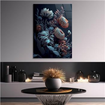 Dikey Doğa Temalı Cam Tablo213