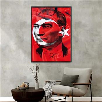 Aluminum-Framed National-Themed Tempered Glass Wall Art 101