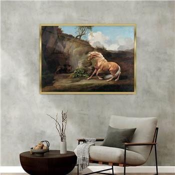 Aluminum-Framed Art-Themed Tempered Glass Wall Art 109