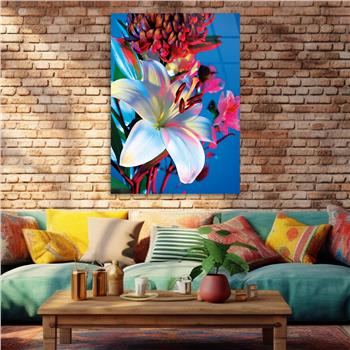 Vertical Tempered Glasss Wall Arts Natured-Themed160