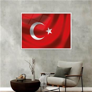 Alüminyum Çerçeveli Vatan Temalı Cam Tablo 058