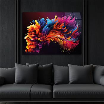 Horizontal Art-Themed Tempered Glass Wall Art 352