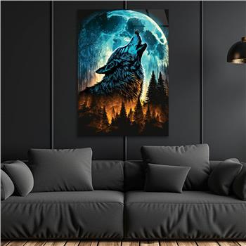 Vertical Tempered Glasss Wall Arts Natured-Themed196