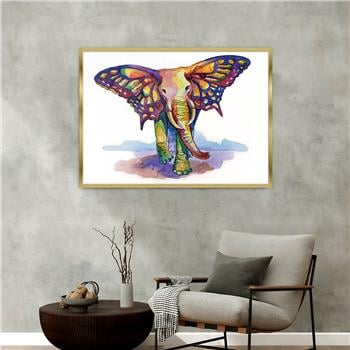 Aluminum-Framed Art-Themed Tempered Glass Wall Art 087