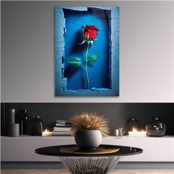 Vertical Tempered Glasss Wall Arts Natured-Themed158