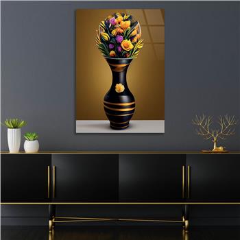 Vertical Tempered Glasss Wall Arts Art-Themed266