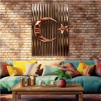 Turkish Flag Glass Wall Art