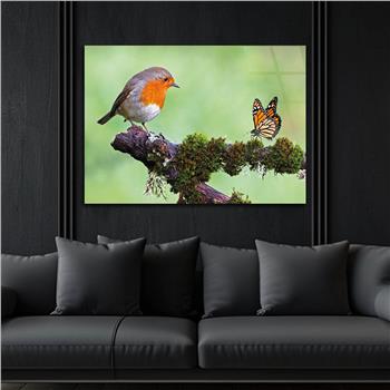 Thema Natur auf bedrucktem Glas