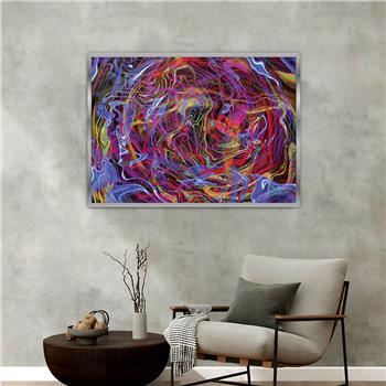 Aluminum-Framed Art-Themed Tempered Glass Wall Art 149