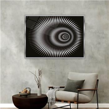 Aluminum-Framed Art-Themed Tempered Glass Wall Art 161