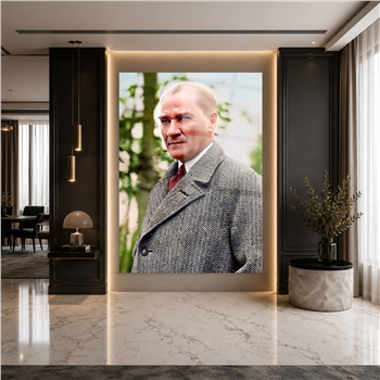 Dikey VatanTemalı Cam Tablo 140