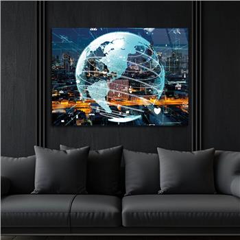 Yatay Sanat Temalı Cam Tablo 278