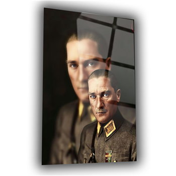 MUSTAFA KEMAL ATATÜRK GÖRSELLİ CAM TABLO