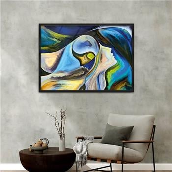 Aluminum-Framed Art-Themed Tempered Glass Wall Art 183