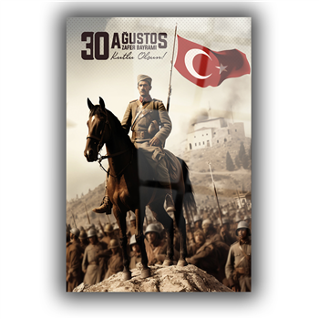 Dikey VatanTemalı Cam Tablo 155
