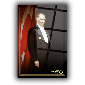 Dikey VatanTemalı Cam Tablo 262