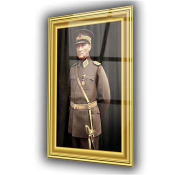 ÇERÇEVE GÖRSELLİ MUSTAFA KEMAL ATATÜRK GÖRSELLİ CAM TABLO 