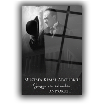 Dikey VatanTemalı Cam Tablo 178