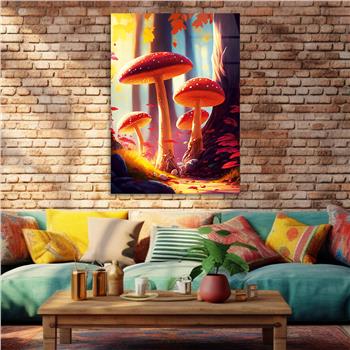 Vertical Tempered Glasss Wall Arts Natured-Themed152