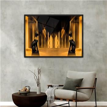 Aluminum-Framed Art-Themed Tempered Glass Wall Art 139