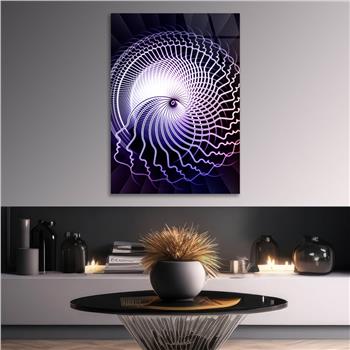 Kunst Thema auf bedrucktem Glas