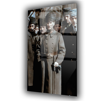 Dikey VatanTemalı Cam Tablo 280