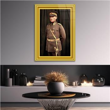 MUSTAFA KEMAL ATATÜRK Tempered Glasss Wall Art 