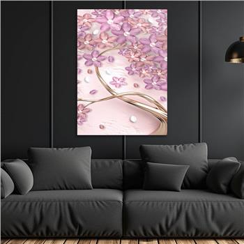 Vertical Tempered Glasss Wall Arts Art-Themed258