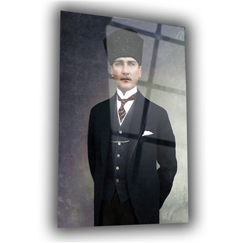 MUSTAFA KEMAL ATATÜRK GÖRSELLİ CAM TABLO