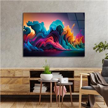 Horizontal Art-Themed Tempered Glass Wall Art 295