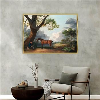 Aluminum-Framed Art-Themed Tempered Glass Wall Art 108