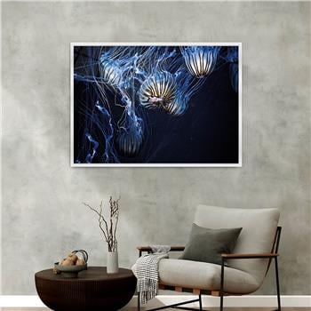Aluminum-Framed Art-Themed Tempered Glass Wall Art 112