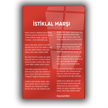Turkse National Anthem Gehard Glasschilderij 