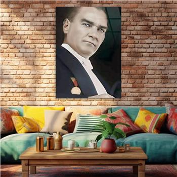 Dikey VatanTemalı Cam Tablo 229