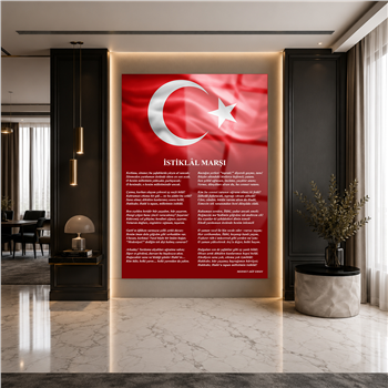 Dikey VatanTemalı Cam Tablo 186