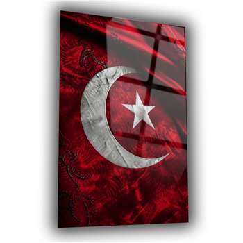 Dikey VatanTemalı Cam Tablo 185
