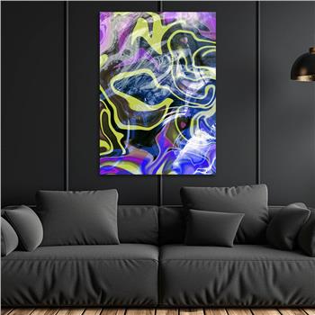 Kunst Thema auf bedrucktem Glas