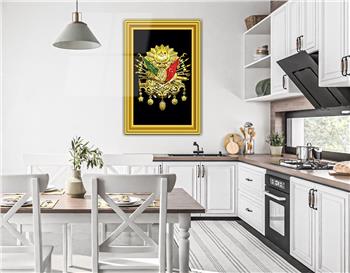 Ottoman State Coat of Arms Glass Wall Art 