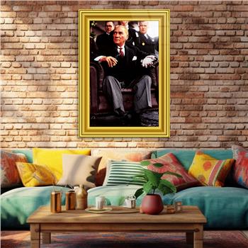 MUSTAFA KEMAL ATATÜRK Tempered Glasss Wall Art 